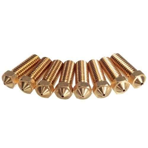 4 Size Brass Nozzle 3.0mm/1.75mm ABS/PLA Filament Extruder Nozzle For 3D Printer