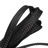 1 Meter Retardant Nylon Braided Sleeving 8mm Black PET Cable For 3D Printer