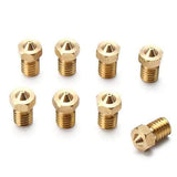 Geekcreit?&reg; 8Pcs Four Sizes V6 Brass Nozzle For 1.75mm Filament Nozzle Extruder Print Head 3D Printer Accessories