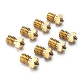 Geekcreit?&reg; 8Pcs Four Sizes V6 Brass Nozzle For 1.75mm Filament Nozzle Extruder Print Head 3D Printer Accessories