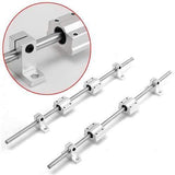 2Pcs 8mm 400mm Shaft Rod Rails + 4Pcs Bearing Blocks + 4Pcs Fixed Bearings For 3D Printer CNC