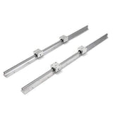 2Pcs SBR12-700mm Linear Bearing Slide Rails Linear Guide + 4Pcs SBR12UU Blocks For 3D Printer CNC