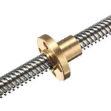 T8 400mm Lead Screw 8mm Thread Lead Screw with Brass Nut 2KFL08 Bearing Bracket