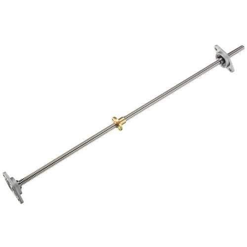 T8 400mm Lead Screw 8mm Thread Lead Screw with Brass Nut 2KFL08 Bearing Bracket