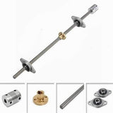 T8 300mm Stainless Steel Lead Screw Coupling Shaft Mounting Bracket For 3D Printer