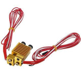 Dual Head Extruder V6 Hot End Extruder With Wire For 3D Printer