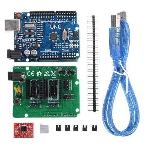 Geekcreit?&reg; UNO R3 Board ZUM Scan Shield Expansion Open Source Kit For DIY Ciclop 3D Printer Scanner