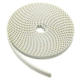 White 5.08mm Pitch 10mm Width Machine Timing Belt 3.3M Length