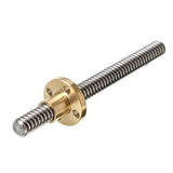 3D Printer T8 1/2/4/8/12/14mm 100mm Lead Screw 8mm Thread With Copper Nut For Stepper Motor