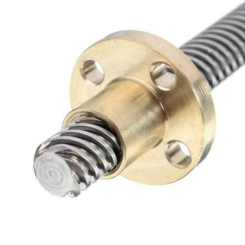 3D Printer T8 1/2/4/8/10/12mm Copper Lead Screw Nut For Stepper Motor Lead Screw 8mm Thread