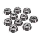 10pcs F623zz Mini Metal Double Shielded Flanged Ball Bearings For 3D Printer