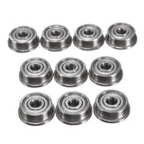 10pcs F623zz Mini Metal Double Shielded Flanged Ball Bearings For 3D Printer