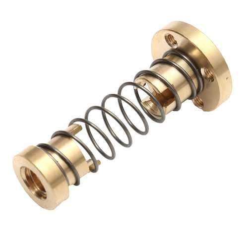 T8 Anti-Backlash Spring Loaded Nut For 4mm Acme Threaded Rod Lead Screw 3D Printer Accessories