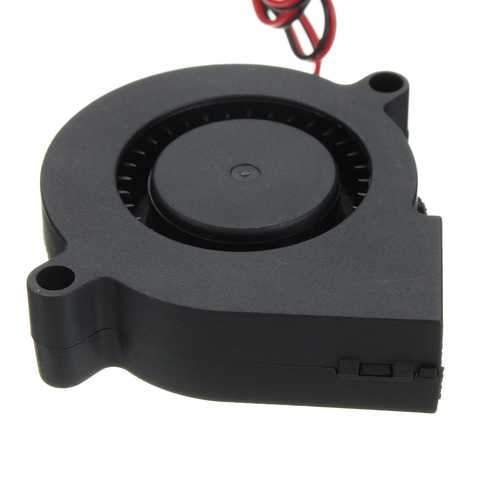 DC 12V 2 Pin 0.13A 50mm Brushless Turbine Blower Cooling Fan for 3D Printer