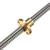 8mm Thread Lead Screw 600mm Length With Brass Nut+2KFL08 Bearing Bracket