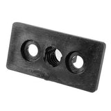 T8 8mm Lead 2mm Pitch T Thread POM Black Plastic Nut Plate For 3D Printer