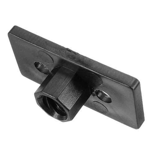 T8 4mm Lead 2mm Pitch T Thread POM Black Plastic Nut Plate For 3D Printer