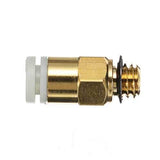 Creality 3D?&reg; 5PCS 3D Printer M6 Thread Nozzle Brass Pneumatic Connector Quick Joint For Remote Extruder