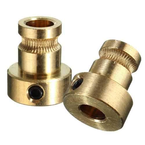 1.75mm/3mm Brass Feed Extruder Wheel Drive Gear For Reprap 3D Printer