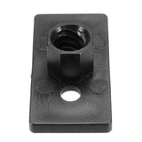 3PCS T8 8mm Lead 2mm Pitch T Thread POM Black Plastic Nut Plate For 3D Printer