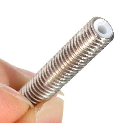 M6X30 1.75mm Thread Nozzle Throat With Teflon For 3D Printer Extruder