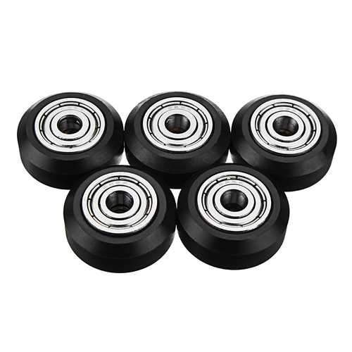 TEVO?&reg; 5Pcs One Pack 3D Printer Part POM Material Big Pulley Wheel with Bearings for V-slot