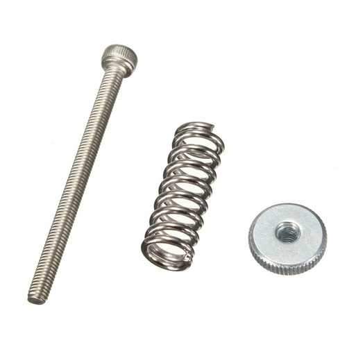 3 PCS Leveling Components M3*40 Stainless Steel Screw with Spring & Leveling Knob For 3D Priter