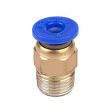 FLSUN?&reg; 10PCS PC4-01 Thread Nozzle Brass Pneumatic Connector Quick Joint For 3D Printer J-head Remote Extruder