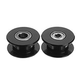 TEVO?&reg; 5PCS 3 or 5mm Bore 2GT Without Tooth Gear Timing Pulley For 3D Printer