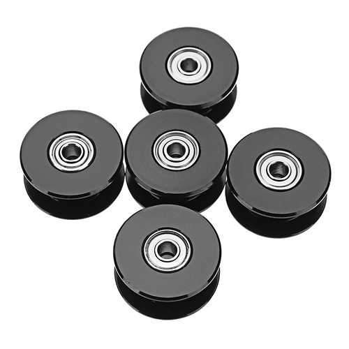 TEVO?&reg; 5PCS 3 or 5mm Bore 2GT Without Tooth Gear Timing Pulley For 3D Printer