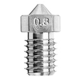 0.3mm/0.4mm/0.6mm/0.8mm/1.0mm Titanium Alloy M6 Thread Nozzle for 3D Printer