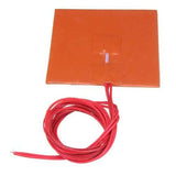 100*100mm 12V 50W Silicone Heated Bed Heating Pad w/ Thermistor For 3D Printer