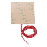 100*100mm 12V 50W Silicone Heated Bed Heating Pad w/ Thermistor For 3D Printer