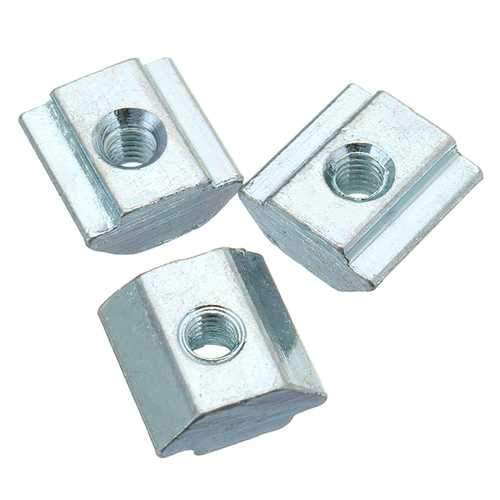 FLSUN?&reg; 3PCS M3 Carbon Steel T Type Sliding Nuts For 3D Printer