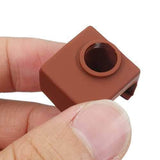 MK10 Coffee Color Silicone Protective Case For Heating Aluminum Block 3D Printer Part Hot End