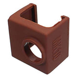 MK10 Coffee Color Silicone Protective Case For Heating Aluminum Block 3D Printer Part Hot End