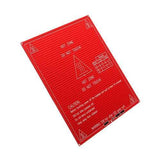 Red Color 12/24V 214*214*1.6mm MK2B Heated Bed Platform for 3D Printer