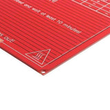 Red Color 12/24V 214*214*1.6mm MK2B Heated Bed Platform for 3D Printer