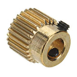 JGAURORA?&reg; 26 Teeth 5mm Brass Extrusion Wheel Gear For 3D Printer