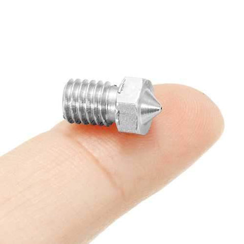 1.75mm 0.4mm M6 Thread Stainless Steel Extruder Nozzle For 3D Printer