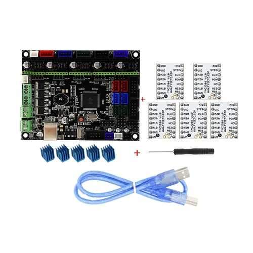 MKS-GEN L V1.0 Integrated Controller Mainboard + 5pcs TMC2208 V1.0 Stepper Motor Driver Compatible Ramps1.4/Mega2560 R3 For 3D Printer