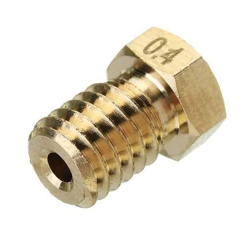 JGAURORA?&reg; 1.75mm Filament 0.4mm Copper Nozzle for 3D Printer