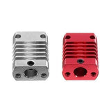 Red/Silver MK10 E3DV6 Heatsink Aluminum Block for 3D Printer