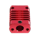 Red/Silver MK10 E3DV6 Heatsink Aluminum Block for 3D Printer