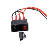 220V/110V 15A Short Circuit Protection Safety Power Switch Socket Module With Fuse Switch For 3D Printer