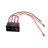 220V/110V 15A Short Circuit Protection Safety Power Switch Socket Module With Fuse Switch For 3D Printer