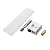 CTC MK8 0.4 mm Extruder Nozzle + PTFE Throat + Heating Block + Insulation Tape Hotend Kit For 3D Printer