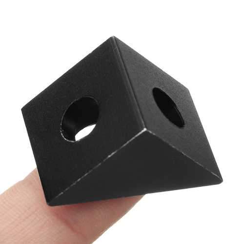 Aluminum Angle Corner Triangle Connector 90 Degree Angle Bracket Fit 20mm Profile Extruder For 3D Printer