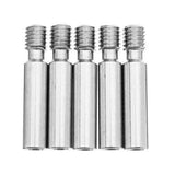 5PCS 1.75mm MK8 M6x30mm Stainless Steel Nozzle Throat With Teflon For 3D Printer Extruder