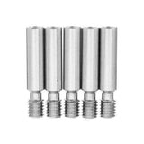 5PCS 1.75mm MK8 M6x30mm Stainless Steel Nozzle Throat With Teflon For 3D Printer Extruder